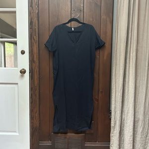 Priory Dress in Super Dark Blue